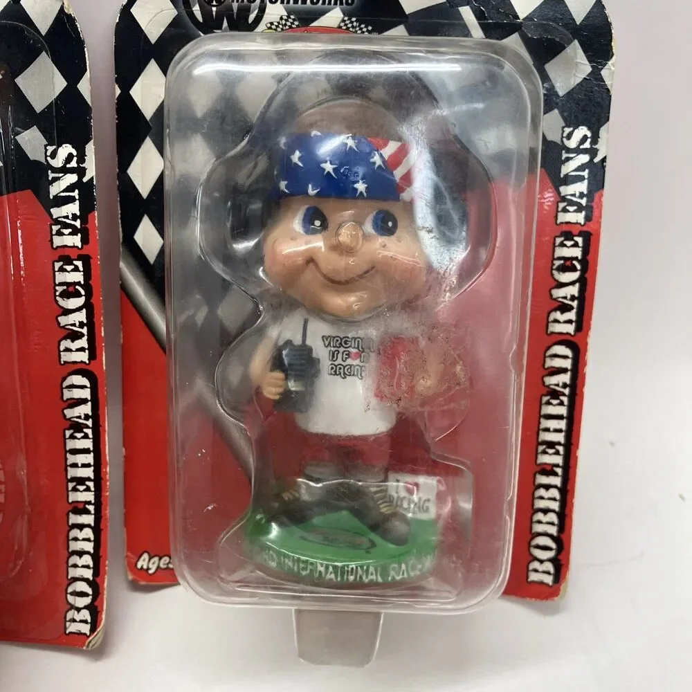 Motorworks BobbleHead Race Fans Lot Of 5 Collectables Vintage